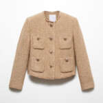 Tweed jacket with jewel buttons
