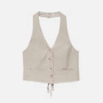Halter waistcoat with a tie at the back